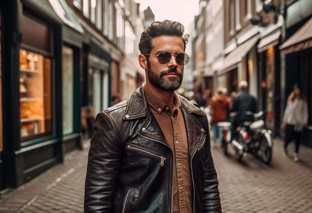 How-To-Style-Leather-Jacket Real Leather Jacket for Men