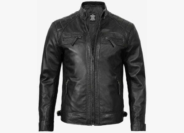 Cafe Racer Leather Jacket from Lambskin