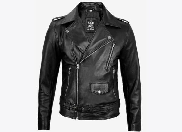 asymmetrical leather jacket