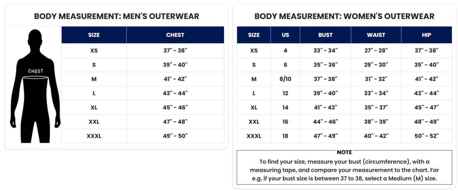 measurement-chart-leather-jacket